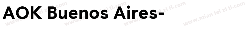 AOK Buenos Aires字体转换